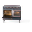 Ilve UNDI406NMPBGP Ilve Undi406Nmpbgp Nostalgie Ii Noblesse 40  Induction Range (Triple Glass Door, Blue Grey, Copper) Online