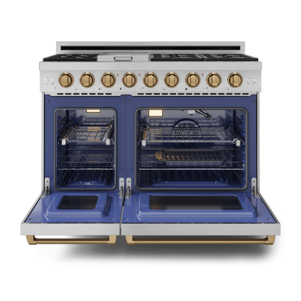 Thor Kitchen RSG48ELPBRZ 48 Inch Professional Lp Range With Pro-Style Knobs In Stainless Steel Bronze Gordon Ramsay Series - Rsg48Elp-Brz Online