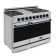 Thor Kitchen RSG48EBLU 48 Inch Professional Gas Range With Pro-Style Knobs In Stainless Steel Blue Gordon Ramsay Series - Rsg48E-Blu Online now