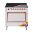 Ilve UNI366QNMPRAP Ilve Uni366Qnmprap Nostalgie Ii Noblesse 36  Induction Range (Solid Door, Ral, Copper) Hot on Sale