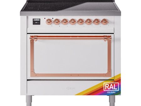 Ilve UNI366QNMPRAP Ilve Uni366Qnmprap Nostalgie Ii Noblesse 36  Induction Range (Solid Door, Ral, Copper) Hot on Sale