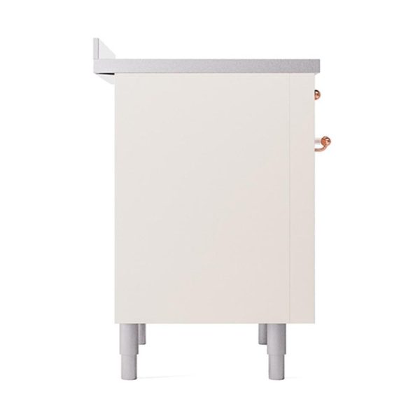 Ilve UNI366QNMPAWP Ilve Uni366Qnmpawp Nostalgie Ii Noblesse 36  Induction Range (Solid Door, Antique White, Copper) Supply