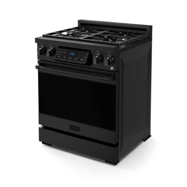 Thor Kitchen RSG30B 30 Inch Professional Gas Range With Tilt Panel Touch Control In Black Gordon Ramsay Series - Rsg30B on Sale