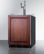 Summit SBC58BBIIFCMTWINADA Built-In Undercounter Ada Height Commercially Listed Dual Tap Combo Nitro Cold Brew Coffee Dispenser With Panel-Ready Door And Black Cabinet Fashion