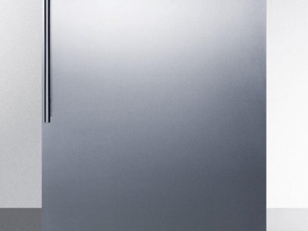 Summit AL650BISSHV Built-In Undercounter Ada Compliant Refrigerator-Freezer For General Purpose Use, W Dual Evaporator Cooling, Ss Door, Thin Handle, White Cabinet Fashion