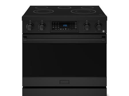 Thor Kitchen RSE36B 36 Inch Professional Electric Range With Tilt Panel Touch Control In Black Gordon Ramsay Series - Rse36B Sale