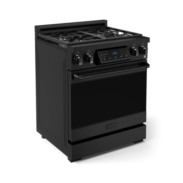 Thor Kitchen RSG30B 30 Inch Professional Gas Range With Tilt Panel Touch Control In Black Gordon Ramsay Series - Rsg30B on Sale