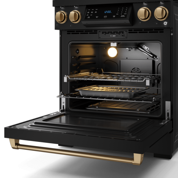 Thor Kitchen RSG30BBRZ 30 Inch Professional Gas Range With Tilt Panel Touch Control In Matte Black Bronze Gordon Ramsay Series - Rsg30B-Brz Sale