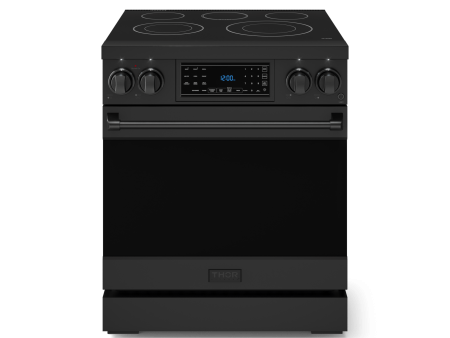 Thor Kitchen RSE30B 30 Inch Professional Electric Range With Tilt Panel Touch Control In Black Gordon Ramsay Series - Rse30B on Sale