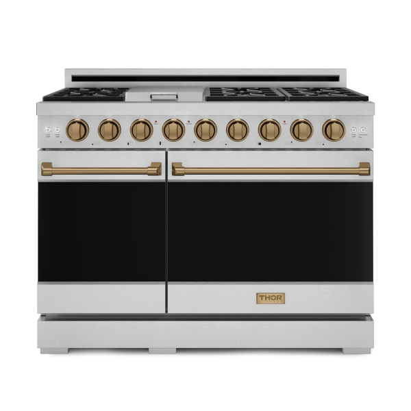 Thor Kitchen RSG48ELPBRZ 48 Inch Professional Lp Range With Pro-Style Knobs In Stainless Steel Bronze Gordon Ramsay Series - Rsg48Elp-Brz Online