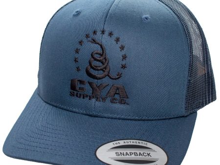 Retro Snapback Trucker Flexfit Cap Navy Blue Hot on Sale