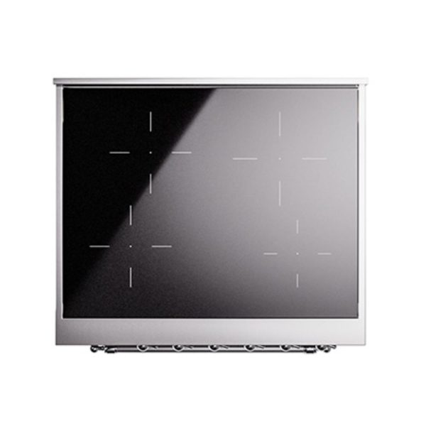 Ilve UNI304QNMPMGC Ilve Uni304Qnmpmgc Nostalgie Ii Noblesse 30  Induction Range (Solid Door, Graphite Matte, Chrome) For Discount