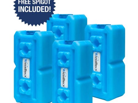 Water Brick Storage System - 4 Bricks, 14-Day Supply Online Hot Sale