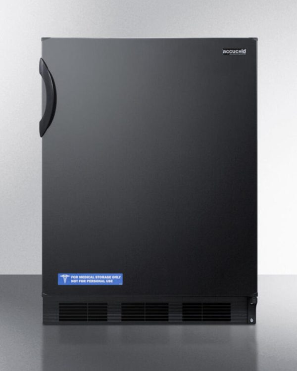 Summit AL752B Ada Compliant All-Refrigerator For Freestanding General Purpose Use, With Flat Door Liner, Auto Defrost Operation And Black Exterior Online